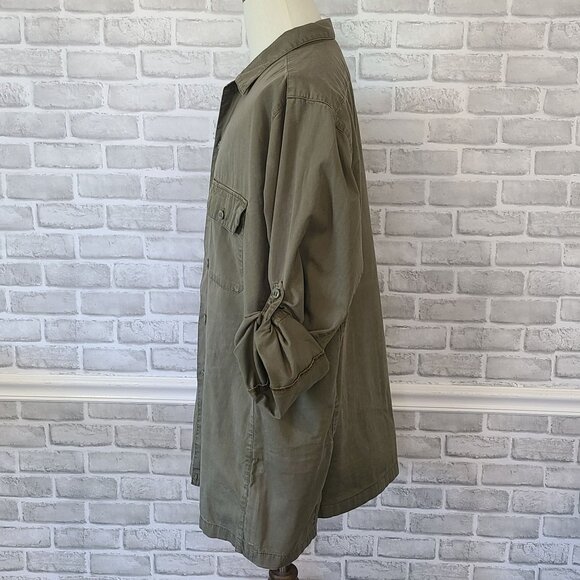 Triple Aught Tactical Green Long Sleeve Button Up Mens Shirt USA 3X Outdoor - Picture 3 of 8